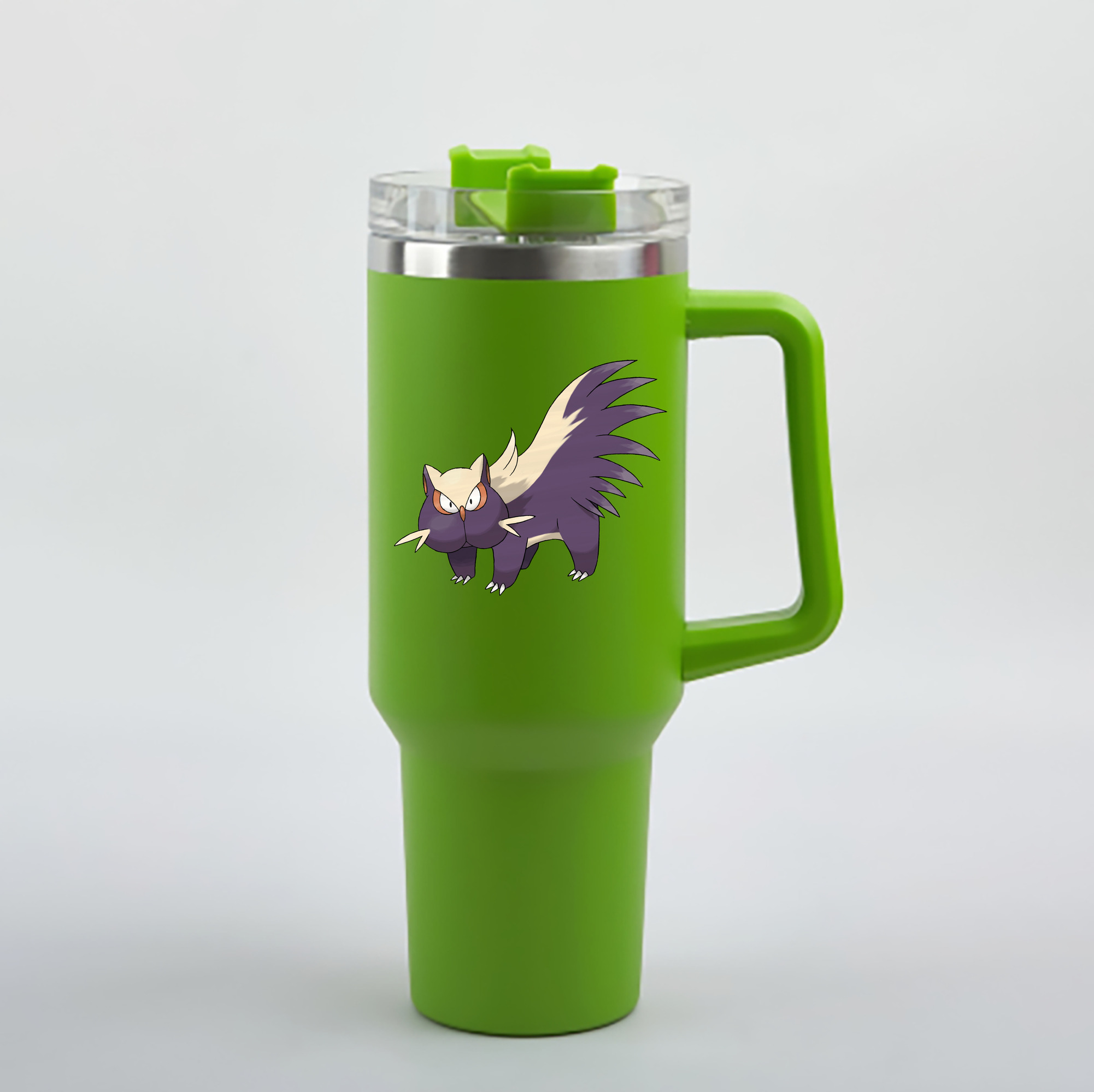 （画像用） ポケットモンスター Pokémon 1200mL車用タンブラー - クリスタルステッカー（プラスチックストロー付き）